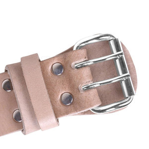 Workout Wear Gym Weight Lifting Belt Cowhide Material Non-Slip Buckle Closure Heavy Duty <b>Back</b> <b>Support</b> - Product Image 5