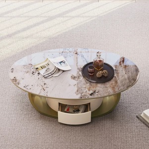 Muebles de Sala de Estar Ecológicos al por Mayor, Juego de Mesa de Centro Dorada Simple de Diseño, Acero Inoxidable, Lujo Moderno para el Hogar - Product Image 5