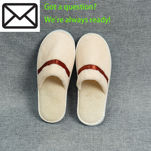 Cao cấp dùng một lần mềm Terry san hô Fleece giày dép bìa với cao su duy nhất và biểu tượng tùy chỉnh cho khách sạn 1-5 Sao - Product Image 3