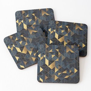 New Design Wood Coasters <b>square</b> Gray Color with Printed Kitchen Supplies <b>Placemats</b> Hot Selling Kitchen Ware Slate Coasters - Product Image 1