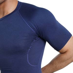 Raglan เสื้อรัดรูปแขนสั้นแบบสั่งตัดได้เสื้อแรชการ์ดแบบระเหิดสำหรับผู้ชาย - Product Image 2