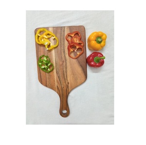 Planche à découper en bois écologique pour la cuisine et planche à découper de la sculpture pour la pièce de conception de trou de poignée - Product Image 4