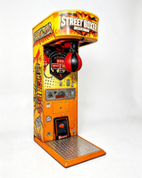 Machine de boxe d'arcade à monnayeur avec sac de frappe et 4 modes de jeu pour centre de divertissement