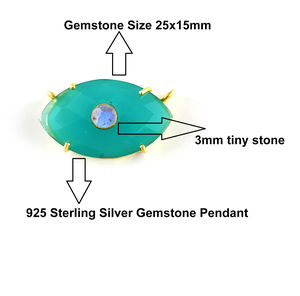 925 argent Sterling or Vermeil rubis broche ensemble pendentif 20x10mm Long Marquise pendentif pour la fabrication de bijoux - Product Image 4