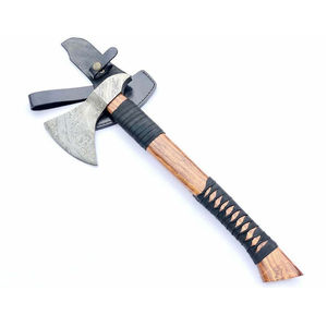 Hacha de Acero de Damasco Hecha a Mano, Estilo Vikingo, con Mango de Madera Dura, Herramienta para Campismo y Supervivencia al Aire Libre - Product Image 2