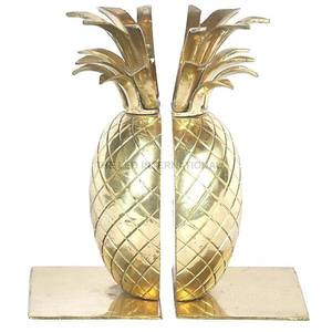 Aluminum Metal Leaf Bird Shape Bookend Modern Fancy Style <b>Used</b> Home Accent Office Decorative Bookend - Product Image 2