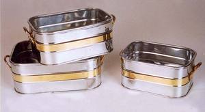 Maceta de Metal con Diseño Elegante, Maceta de Estilo Lujoso, Maceta de Metal para Plantas con Acabado Dorado - Product Image 5