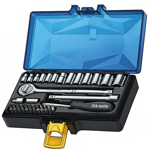 Juego de Llaves de Mano de 30 Piezas de 1/4\" y 3/8\" con Estuche Rígido, Kit de Herramientas Personalizable OEM - Product Image 3