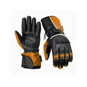 Gants de moto et de course de moto Logo personnalisé Gants de moto en cuir véritable à doigts entiers - Product Image 1
