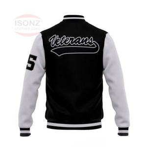 Chaqueta universitaria de satén para hombre, chaqueta de béisbol personalizada de estilo callejero para invierno - Product Image 2