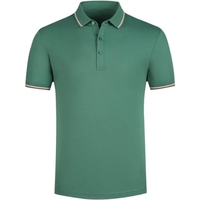2025 marque logo broderie conception à manches courtes Polo hommes été haut de gamme 100% coton Polo Golf T-shirt personnalisé en gros
