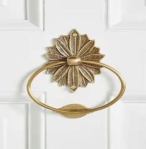 Antique Metal <b>Door</b> <b>Knocker</b> for Home Villa Gate Decoration Solid Brass Finish <b>Front</b> <b>Door</b> Ring <b>Knocker</b> Vintage <b>Door</b> Hardware - Product Image 2