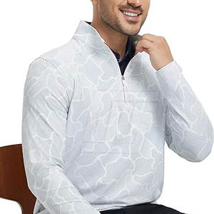 เสื้อแจ็คเก็ตซับลิเมชั่นแบบซิปครึ่งตัว แขนยาว สำหรับผู้ชาย เหมาะสำหรับไลฟ์สไตล์แอคทีฟ - Product Image 4