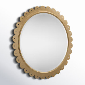 Modern <b>Vintage</b> Home Interior Decor <b>Gold</b> Plated Metal Wall <b>Mirror</b> Newly Designed Best Farmhouse Decor - Product Image 6