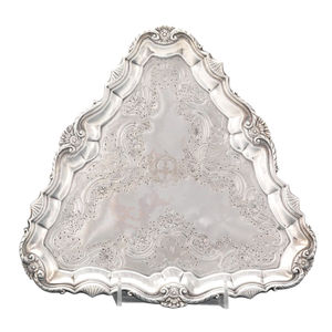 Assiette de présentation ronde en métal doré rose de qualité supérieure, idéale pour les mariages et les fêtes, à prix avantageux. - Product Image 2