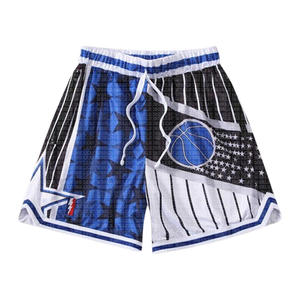 High Quality Men's Athletic Fitness Shorts Mesh Pocket Custom High Street Style OEM Polyester Gym Workout Shorts for Basketball - Product Image 6