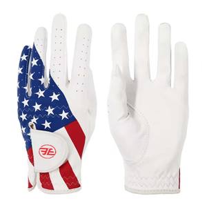 100% GUANTES DE Golf de piel de oveja genuina para hombres suave transpirable mano izquierda y derecha logotipo personalizado - Product Image 6