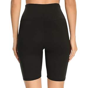 Femmes de haute qualité 6 pouces taille haute Gym Biker Shorts en gros respirant coton athlétique entraînement - Product Image 5
