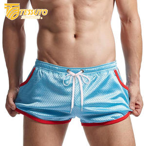 Pantalones cortos atléticos para correr de alta calidad para hombres y mujeres, pantalones cortos transpirables de secado rápido, bolsillos con cremallera a rayas, teñidos lisos - Product Image 5