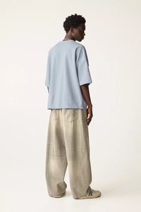 T-shirts pour hommes en coton 100% surdimensionnés rétro de haute qualité avec logo personnalisé imprimé, coupe ample, style streetwear, designs personnalisés, t-shirt à grammage élevé - Product Image 3