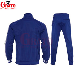 Ensemble de survêtement unisexe décontracté et confortable à fermeture éclair intégrale, 2 pièces, col montant, design athlétique, pour l'hiver, jogging, écologique, 100 % coton - Product Image 6