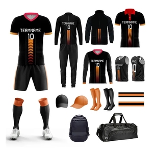 Ensemble de kit de football de haute qualité conçu sur mesure 7 sur 7 avec maillots chaussettes à capuchon court respirant et confortable personnalisé - Product Image 4