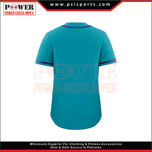 Customize <b>Yellow</b> Baseball <b>Shirt</b> Black Stitched Wholesale V Neck Blank Sublimation Baseball Jersey - Product Image 3