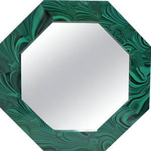 Miroirs muraux décoratifs en verre et métal avec cadre, designs personnalisés, décoration de luxe pour la maison et le bureau, vente directe d'usine - Product Image 1