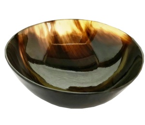 Cuenco de cuerno de búfalo de agua tallado decorativo ultra brillante hecho a mano Material Real Natural diseño exclusivo - Product Image 4