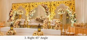 Custom Made Wooden Pakistani Wedding Stage Frames London Event Decor Moroccan Wedding <b>Mirror</b> Wall <b>Panels</b> For Reception Stage - Product Image 2