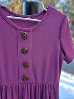 Robe longue en maille côtelée Orchid, unie, naturelle, douce et extensible, élégante et décontractée pour femme, coupe trapèze, taille naturelle