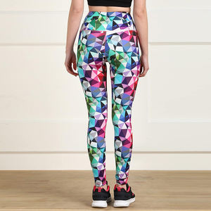 Nuevas llegadas High Gym Wasted Sublimation Leggings Logotipo personalizado Mujeres Scrunch Butt Seamless Yoga Workout Leggings con estampado - Product Image 2