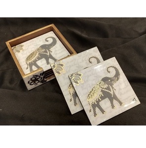 แผ่นรองแก้ว MDF พิมพ์ลายตามสั่งขายส่ง อุปกรณ์ตกแต่งโต๊ะ - Product Image 1