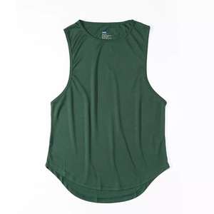 Camiseta sin mangas de gimnasio de secado rápido personalizada para hombre, camiseta informal sin mangas de poliéster Tess Gym, camiseta sin mangas transpirable para Fitness sostenible - Product Image 3