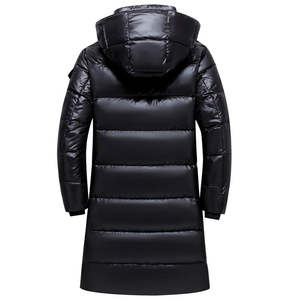 Nouvelle veste d'hiver pour homme en coton rembourré longue et épaisse à col montant brodée imperméable et réversible Vêtement d'extérieur d'hiver - Product Image 6