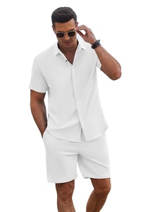 High Street Style Casual T-Shirt Shorts Set Cómodo y elegante traje de verano de algodón transpirable con servicios ODM/ODM - Product Image 6