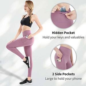 Leggings de yoga taille haute avec ourlet évasé, vêtements de sport pour femmes, pantalon de fitness confortable pour femmes, leggings extensibles doux - Product Image 4