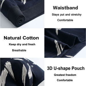 Paquete de 3 Calzoncillos Boxer Transpirables para Hombre, Corte Bajo, 100% Algodón, con Logotipo en la Cintura, Marca Privada OEM - Product Image 4