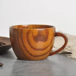 2025 Vintage Design <b>Water</b> and Beer Drinking tea cup Elegant Quality Antique Style <b>Wooden</b> Mug for Home and Bar Uses - Product Image 5