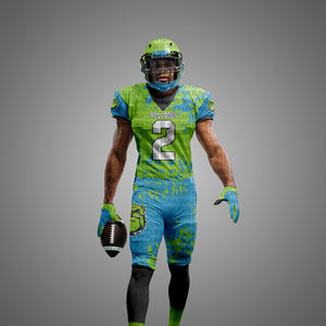 Uniformes de fútbol americano personalizados para jóvenes al por mayor, diseños sublimados de alta calidad, equipos universitarios de Detroit, paquete de oferta 2025 - Product Image 2