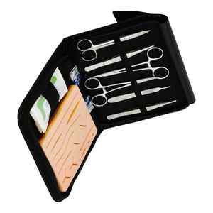 Kit complet de pratique de suture chirurgicale de haute qualité coussinet de Suture en métal en acier inoxydable incurvé Source d'alimentation manuelle vente en ligne - Product Image 3
