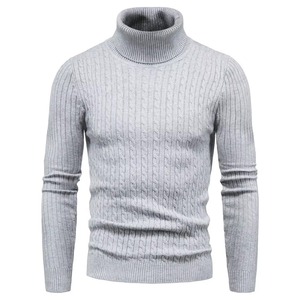 Suéteres de cuello alto de punto al por mayor OEM directo de fábrica proveedor de jerséis personalizados cálido cómodo primavera moda 100% lana - Product Image 4