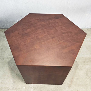 Handmade Hexagonal Natural Wood <b>Sofa</b> <b>Table</b> Minimalist Farmhouse Design Durable Tea <b>Table</b> Set for Living Room TT68234 - Product Image 6