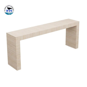 Venta al por mayor moderna sabana rectangular de madera maciza de imitación Shagreen consola mesa para sala de estar o dormitorio para villas u hoteles - Product Image 1