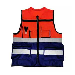 Nuevo último personalizado personal hombres trabajo seguridad chalecos Hi Vis reflectante seguridad proteger chaleco - Product Image 3