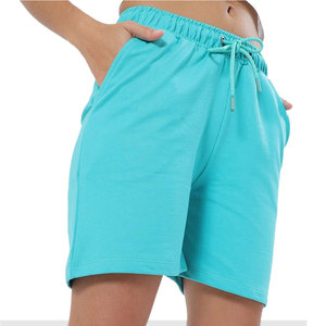 Shorts Casuales de Algodón para Mujer, Cintura Alta, Corte Regular, Transpirables, de Secado Rápido, Ecológicos, Ligeros y Cómodos para Caminatas al Aire Libre - Product Image 1