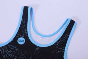 Professional Wrestling <b>Singlet</b> for <b>Men</b> Breathable Moisture Wicking Fabric with Compression Fit for Training and Matches - Product Image 4