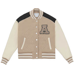 Veste Letterman surdimensionnée Veste Letterman en matériaux durables Veste Letterman pour femmes en tissu avec logo personnalisé - Product Image 6