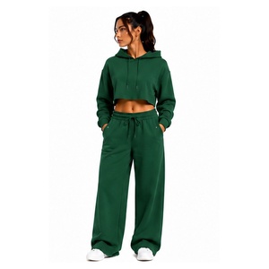 Conjunto Deportivo de Sudadera Corta y Pantalones Jogger para Mujer, Ropa Deportiva de Dos Piezas, a Prueba de Viento, para Entrenamiento, Gimnasio y Ejercicio - Product Image 2