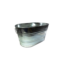 Maceta de hierro de Metal grande galvanizada, jarrón hecho a mano, diseño de flores, venta a precio asequible para decoración de jardín - Product Image 3
